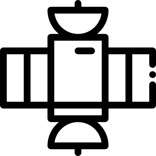 衛星 Detailed Rounded Lineal icon