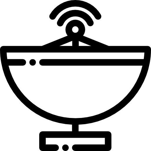 Спутниковая тарелка Detailed Rounded Lineal иконка
