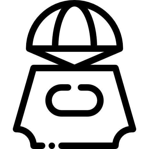 Space capsule Detailed Rounded Lineal icon