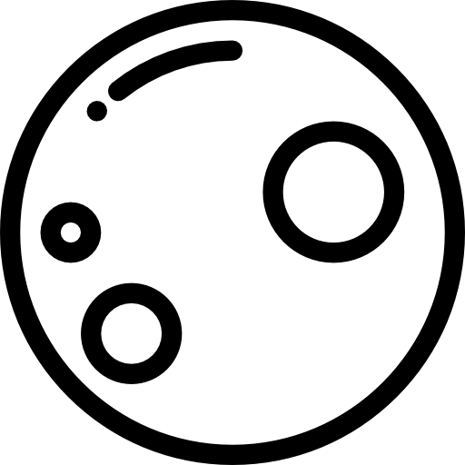 księżyc Detailed Rounded Lineal ikona