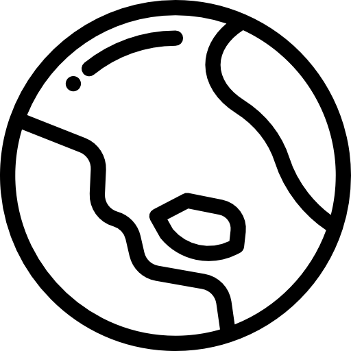 地球 Detailed Rounded Lineal icon