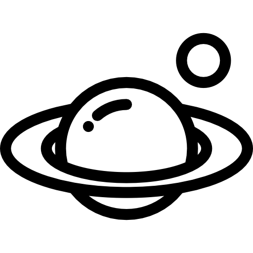 Планета Detailed Rounded Lineal иконка