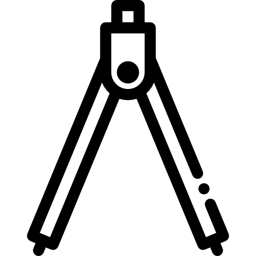 方位磁針 Detailed Rounded Lineal icon