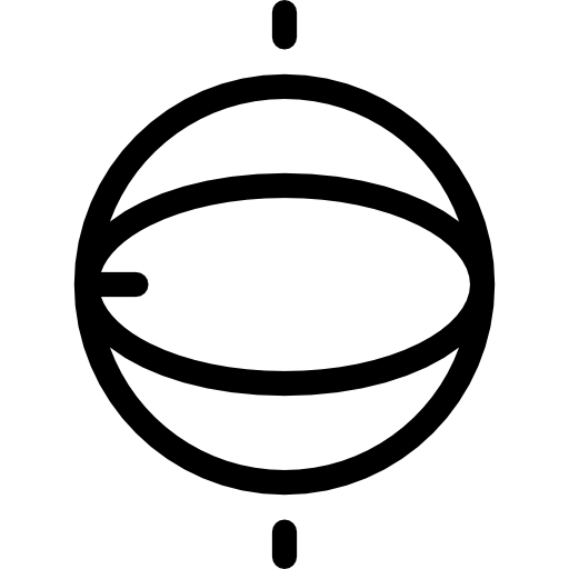 planeta Detailed Rounded Lineal ikona