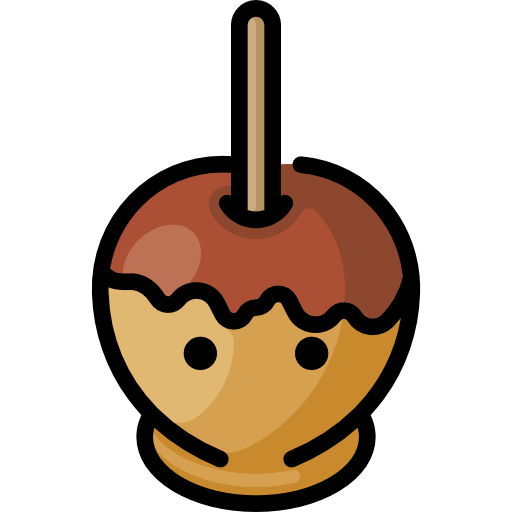 캐러멜 사과 Special Lineal color icon