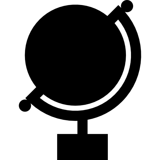 aardbol Basic Straight Filled icoon