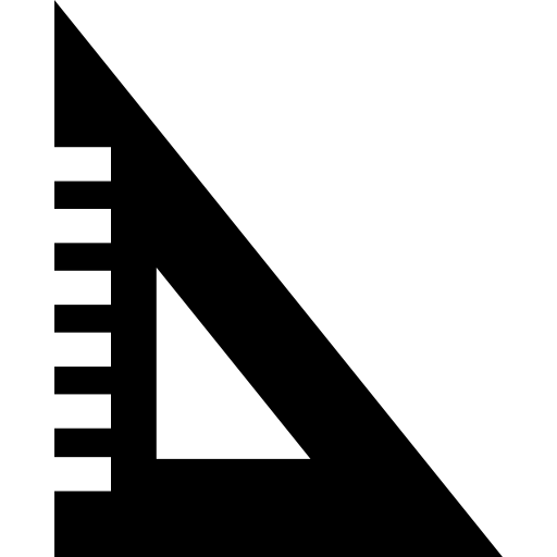 vierkant instellen Basic Straight Filled icoon