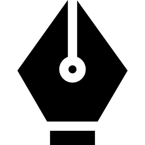 wieczne pióro Basic Straight Filled ikona
