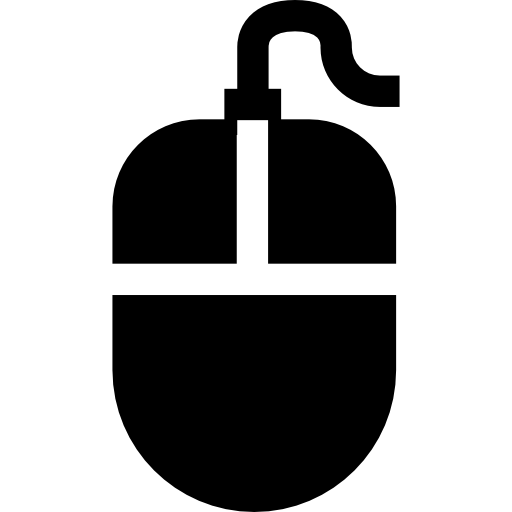 Mouse Basic Straight Filled icon