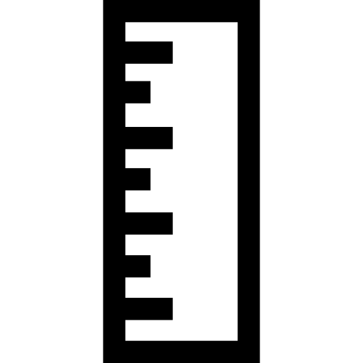 Ruler Basic Straight Lineal icon