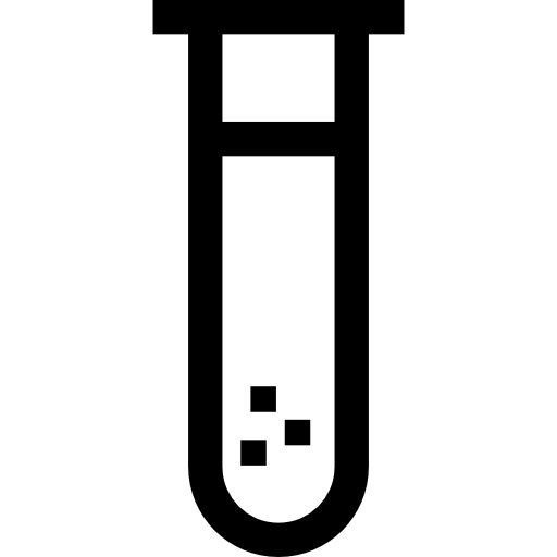 reageerbuis Basic Straight Lineal icoon