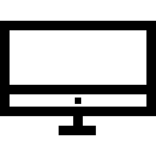 Monitor Basic Straight Lineal icon