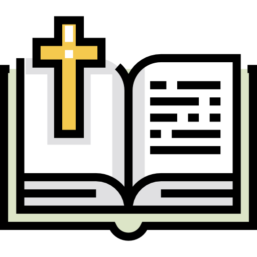 bijbel Detailed Straight Lineal color icoon