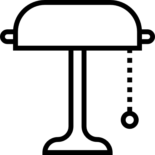 lámpara de escritorio Detailed Straight Lineal icono