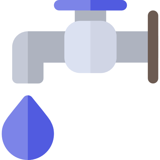 grifo de agua Basic Rounded Flat icono