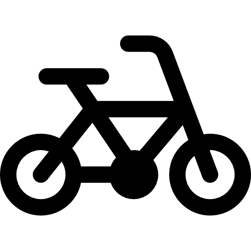 bicicleta Basic Rounded Filled icono