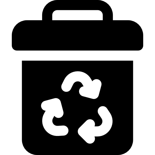 papelera de reciclaje Basic Rounded Filled icono