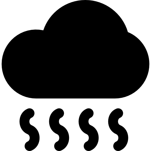 CO2 cloud Basic Rounded Filled icon