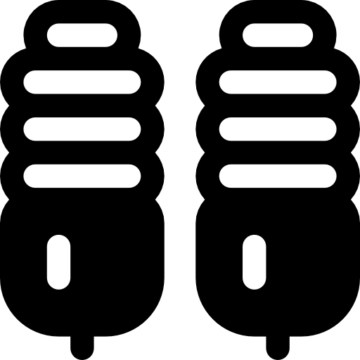 ampoule écologique Basic Rounded Filled Icône