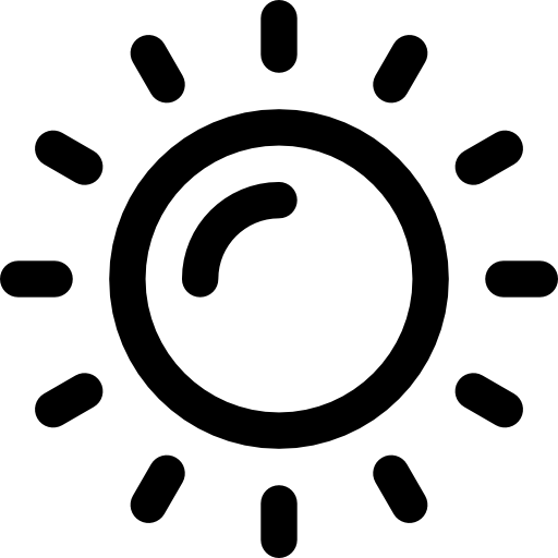 태양 Basic Rounded Lineal icon