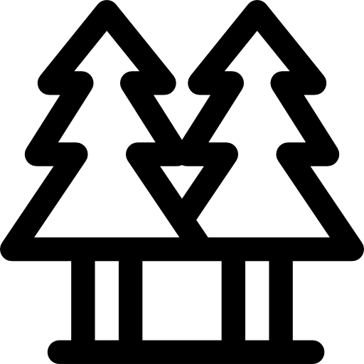 Trees Basic Rounded Lineal icon