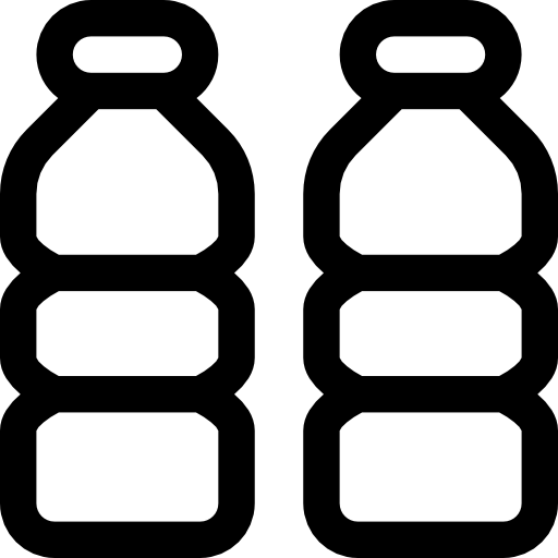 bottiglia d'acqua Basic Rounded Lineal icona