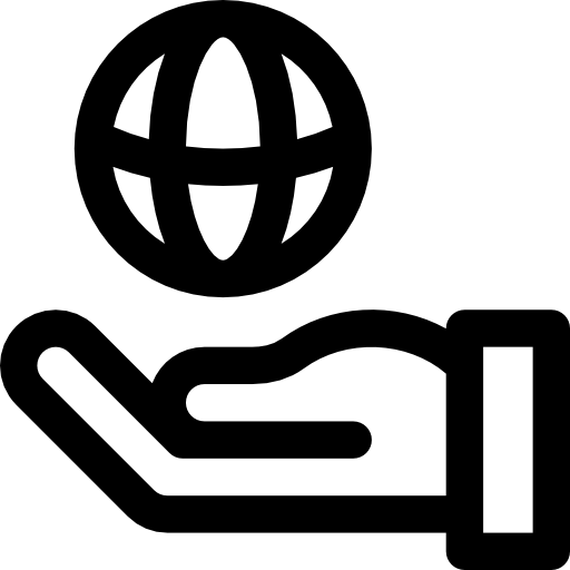 지구 Basic Rounded Lineal icon