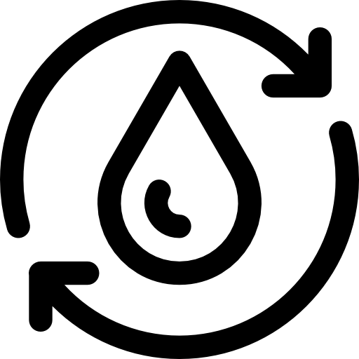 agua Basic Rounded Lineal icono