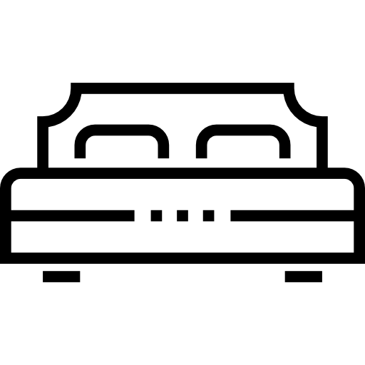 침대 Detailed Straight Lineal icon