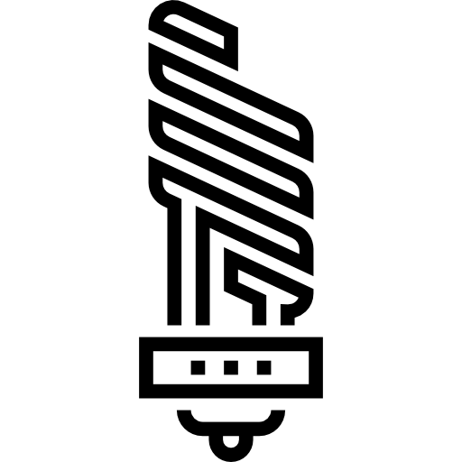 전구 Detailed Straight Lineal icon