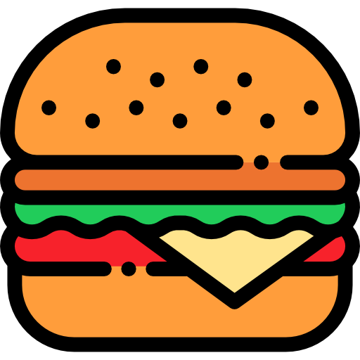 Гамбургер Detailed Rounded Lineal color иконка