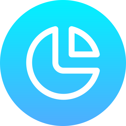 cirkeldiagram Generic Flat Gradient icoon