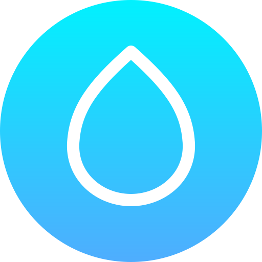 waterdruppel Generic Flat Gradient icoon