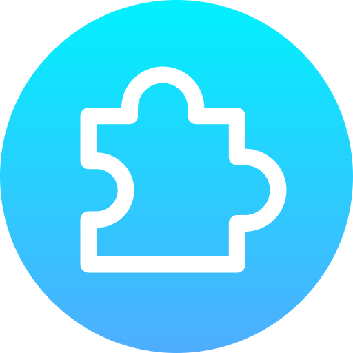 puzzel Generic Flat Gradient icoon
