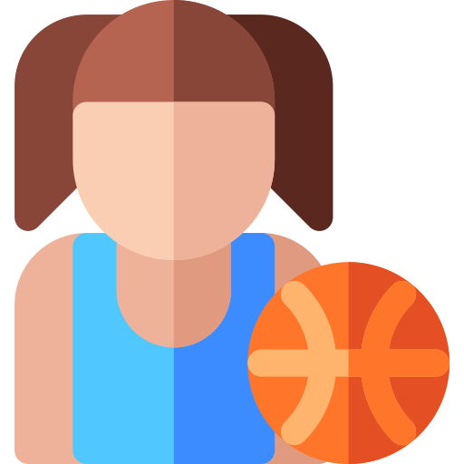 Basketball player Basic Rounded Flat icon
