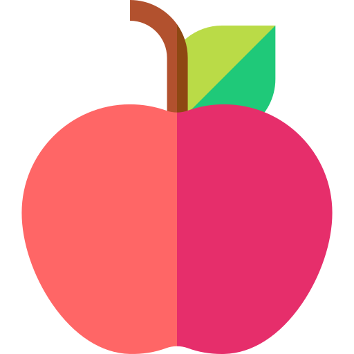 jabłko Basic Straight Flat ikona