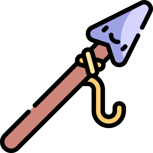 Spear Kawaii Lineal color icon