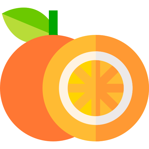 naranja Basic Straight Flat icono