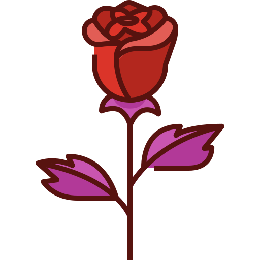 rose Generic Outline Color Icône