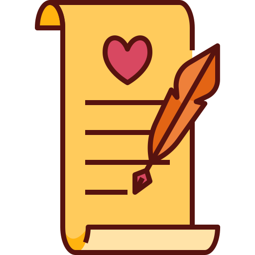 Love letter Generic Outline Color icon