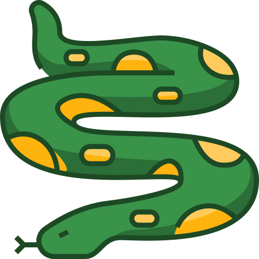 Snake Generic Outline Color icon