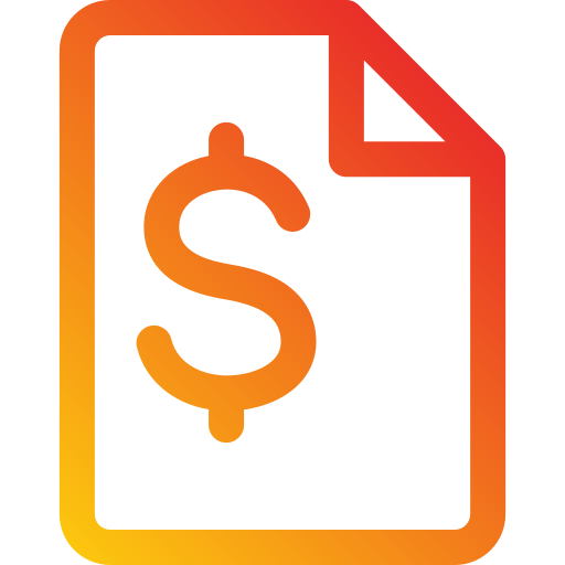 Invoice Generic Gradient icon