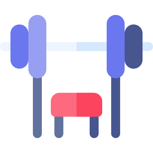máquina de gimnasio Basic Rounded Flat icono