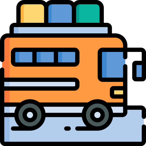 bus turistico Special Lineal color icona