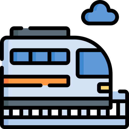 tren Special Lineal color icono