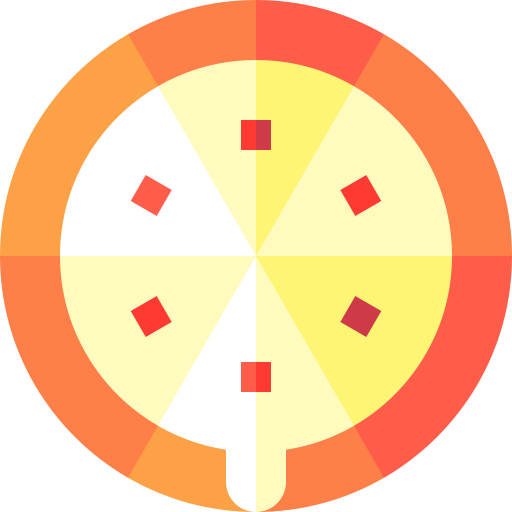 pizza Basic Straight Flat icono