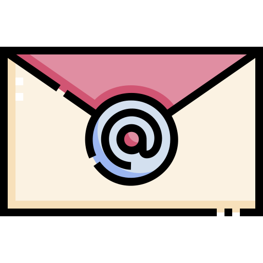 aplikacja skrzynki odbiorczej poczty Detailed Straight Lineal color ikona
