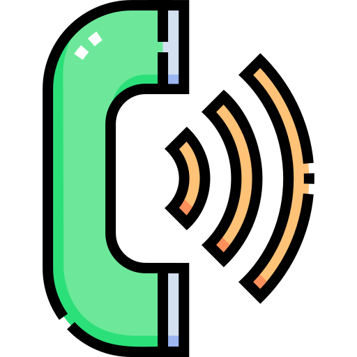 Telephone Detailed Straight Lineal color icon