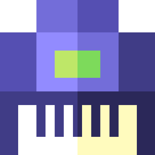 piano Basic Straight Flat Icône