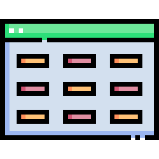 aplikacja arkusz kalkulacyjny Detailed Straight Lineal color ikona